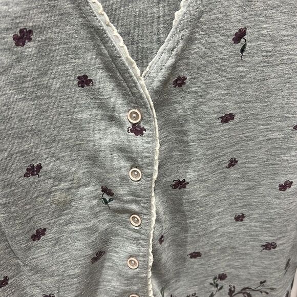 Gorgeous vintage long sleeve cardigan and tee combo, size small floral pattern - Picture 5 of 9